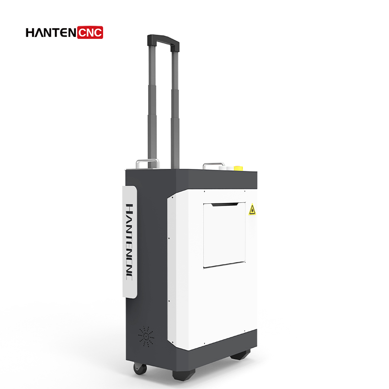 HANTENCNC Latest Series Portable 200W300W Fiber Laser Pulse Cleaning Machine Metal Rust Removal Multi-surface Laser Cleaning Tools Hot Sale
