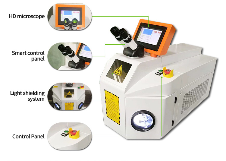 200W Metal Gold Silver Jewelry Laser Welding Machine Details